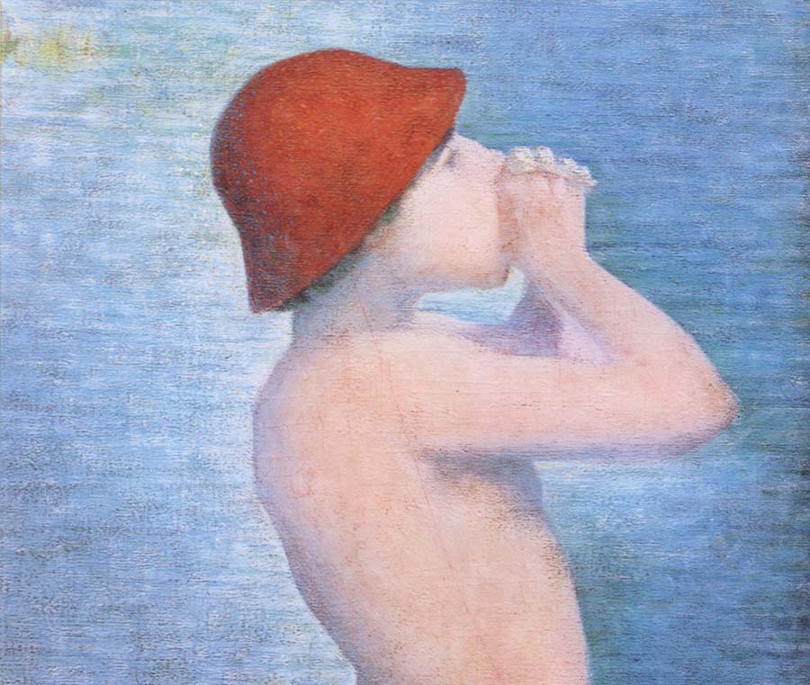 Georges Seurat Detail of Bather